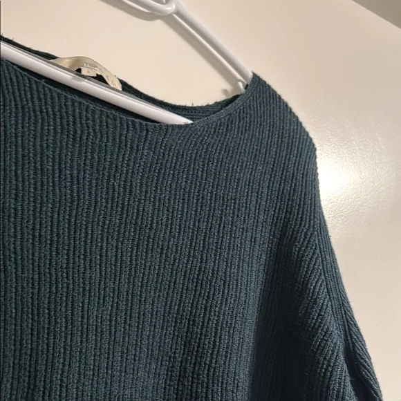 Dark Green Ribbed Sweater - Picture 5 of 8
